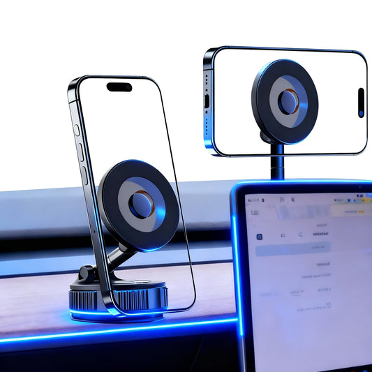 RayLink for MagSafe Car Phone Holder [120LB Suction & 2800gf Magnet] 360° Adjustable for Magnetic Phone Mount Compatible for iPhone 17/16/15/14/13/12