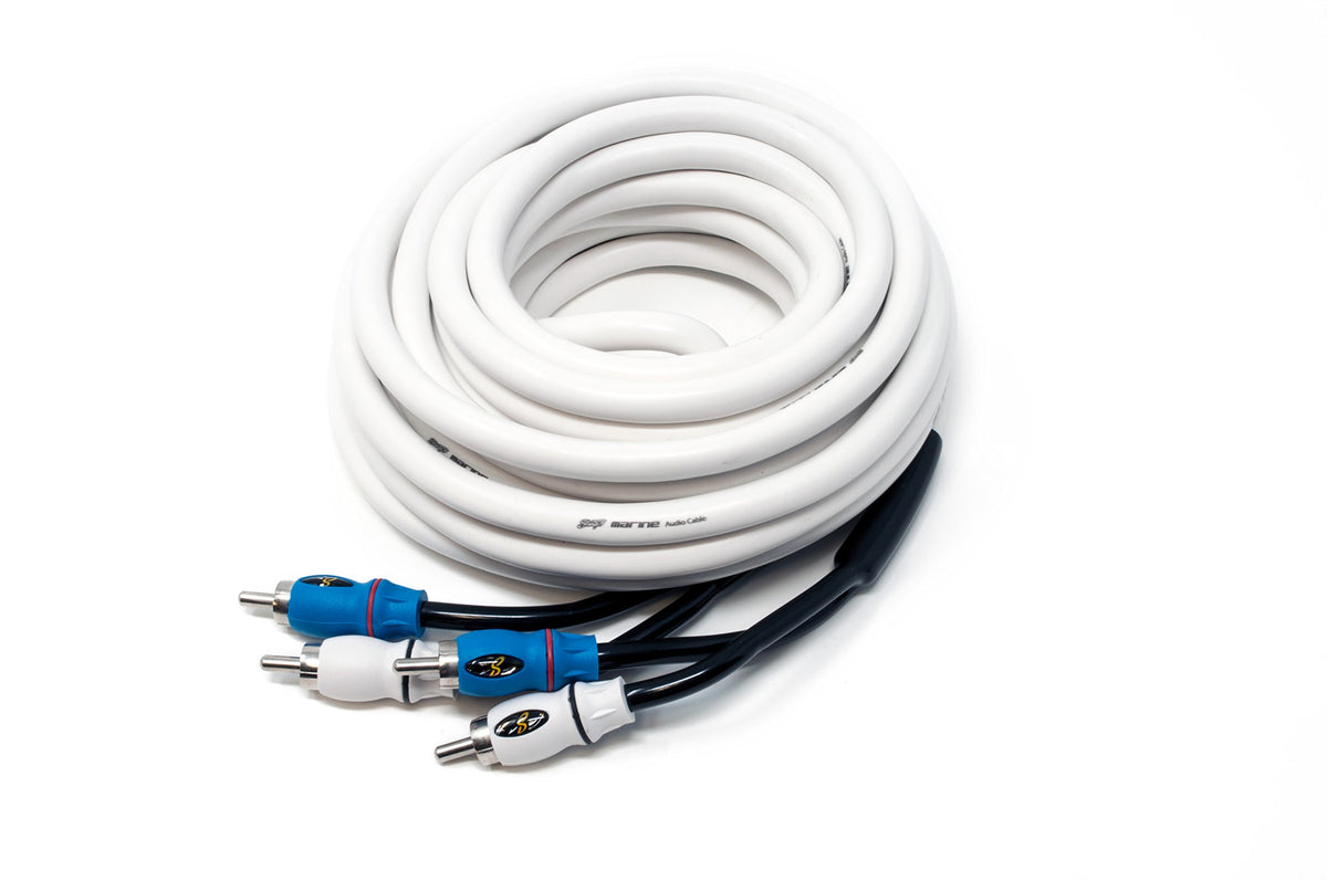 Stinger SMRCA6 2 Channel 19 -Foot Waterproof RCA Interconnect Cable,White