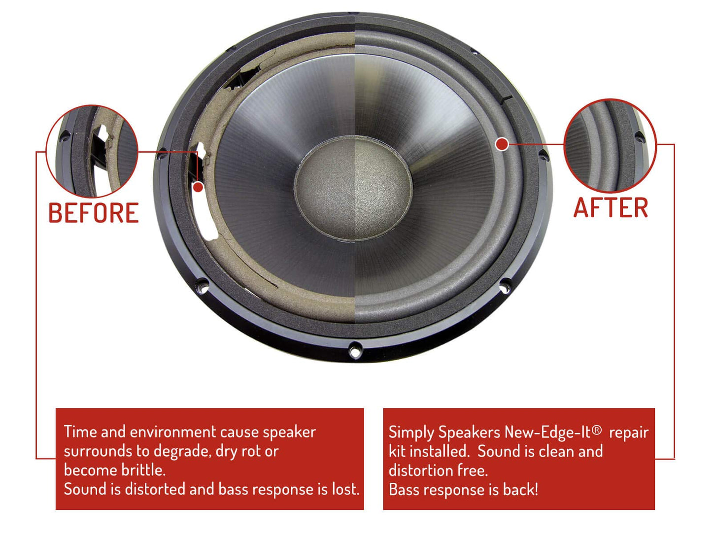 Infinity SM-112, SM-115 Complete System Speaker Repair Kit FSK-INFSM112C