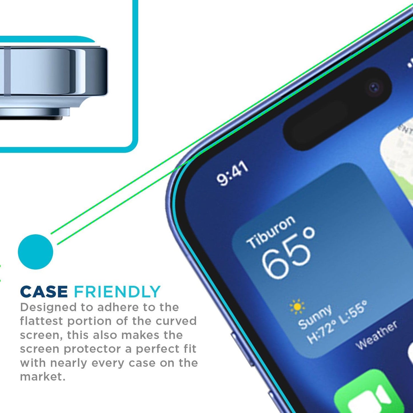 Tech Armor iPhone 16 Screen Protector 6.1 inch - HD Clear Film, Ultimate Display Protection, Crystal Clear Clarity, Easy Installation, Premium
