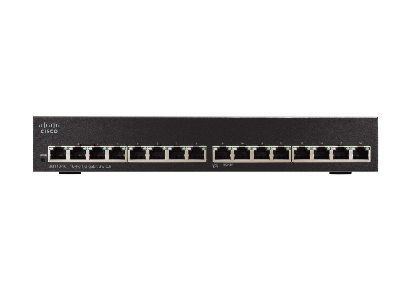 CISCO Systems 16-Port Gigabit Switch (SG11016NA), Black