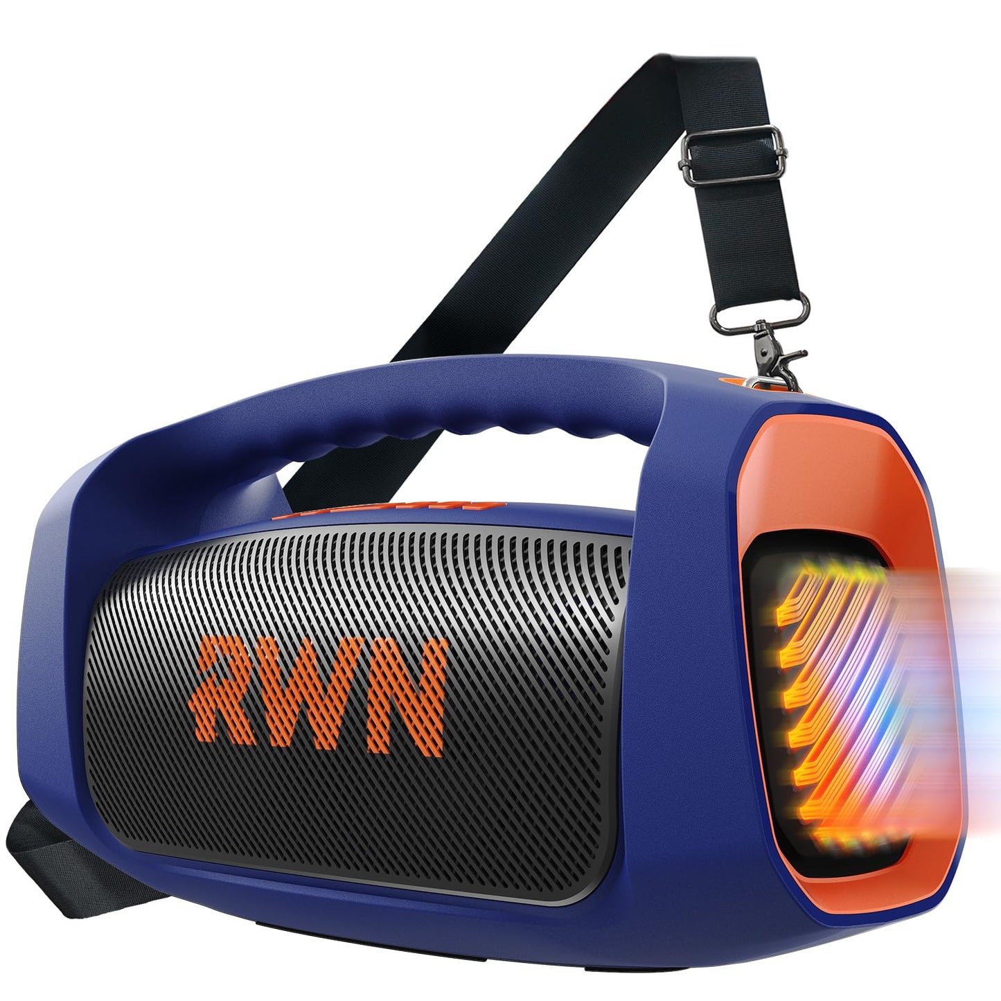 RWN Outdoor Bluetooth Speaker: 160W Loud Sound, IP67 Waterproof with 24H Playtime, Fast Charge, Bass, TWS, Portable Wireless Speakers with Light Show