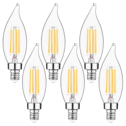 Sengled E12 Candelabra LED Bulbs Dimmable, 60W Equivalent CA10 Chandelier Light Bulbs, 2700K Soft White Candle Bulbs for Chandeliers, Ceiling Fan