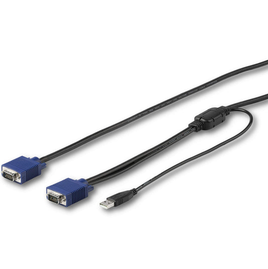 StarTech 10ft / 3m USB VGA KVM Console Cable for Rackmount, 1920 x 1200