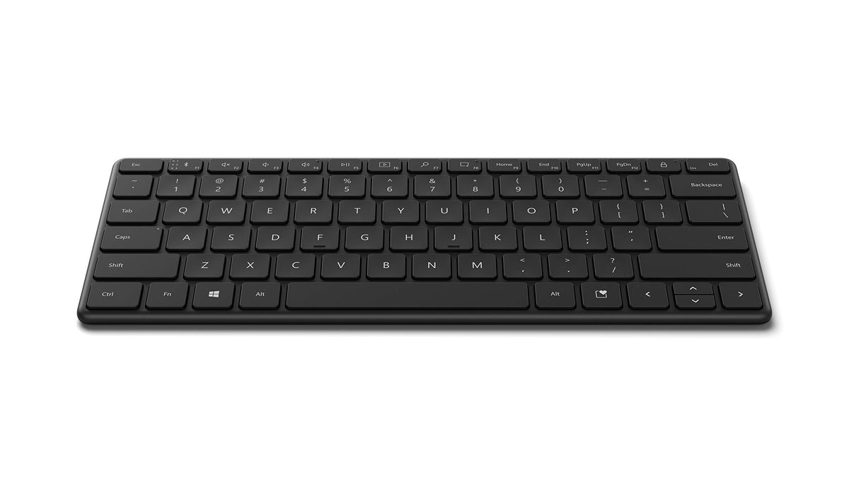Microsoft Designer Compact Keyboard - Matte Black. Standalone Wireless Bluetooth Keyboard. Compatible with Bluetooth Enabled PCs/Mac
