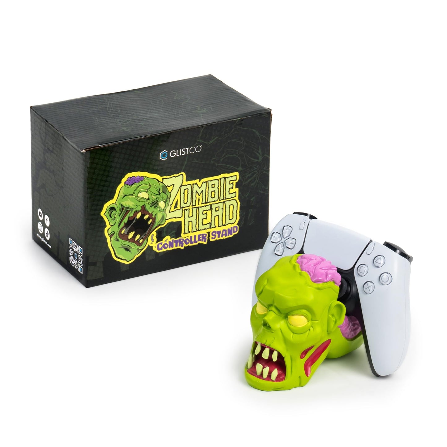 Glistco Zombie Head Controller Stand - Controller Holder Figure, Gaming Controller Accessories, Zombie Collectible Home Decor for Desktop, Compatible