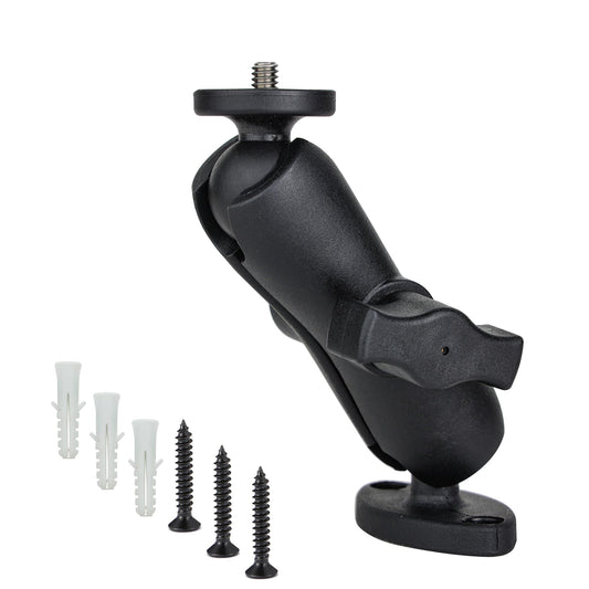 POWRIG Universal Wall Mount Bracket with 1 Inch Ball Mount Connector for Security Camera, Baby Monitor, Trail Camera, Action Camera, DSLR Camera