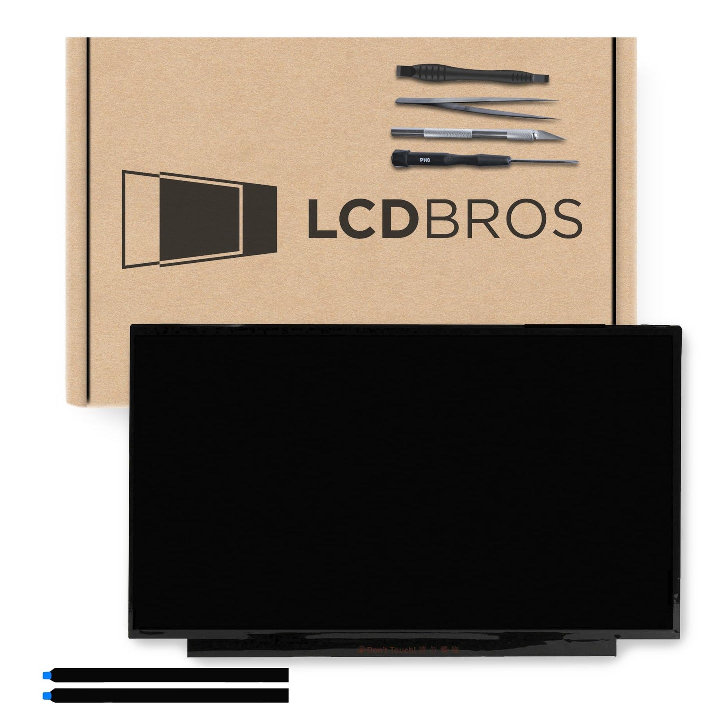 LCDBros Replacement Screen for NE156FHM-NX2 40 Pins FHD 1920x1080 Matte LED LCD with Tools & Tape