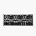 Kensington KB415 USB-C Wired Compact Keyboard, Quiet Scissor-Switch Keys, Programmable, Copilot Hotkey, Compatible with Windows, Black (K75411NA)