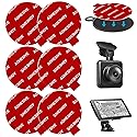AZXYI Sticky Adhesive Replacement for Windshield Camera Holder, 6pcs 2.76"(70mm) VHB Circle Double-Sided Adhesive Tapes for Dashboard Suction Cup