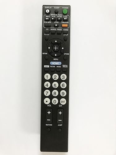 Replacement Remote Control for Sony TV KDL-32XBR6 KDL-46V4100 KDL-46W4100 KDL-52W4100 KLV-52W410A