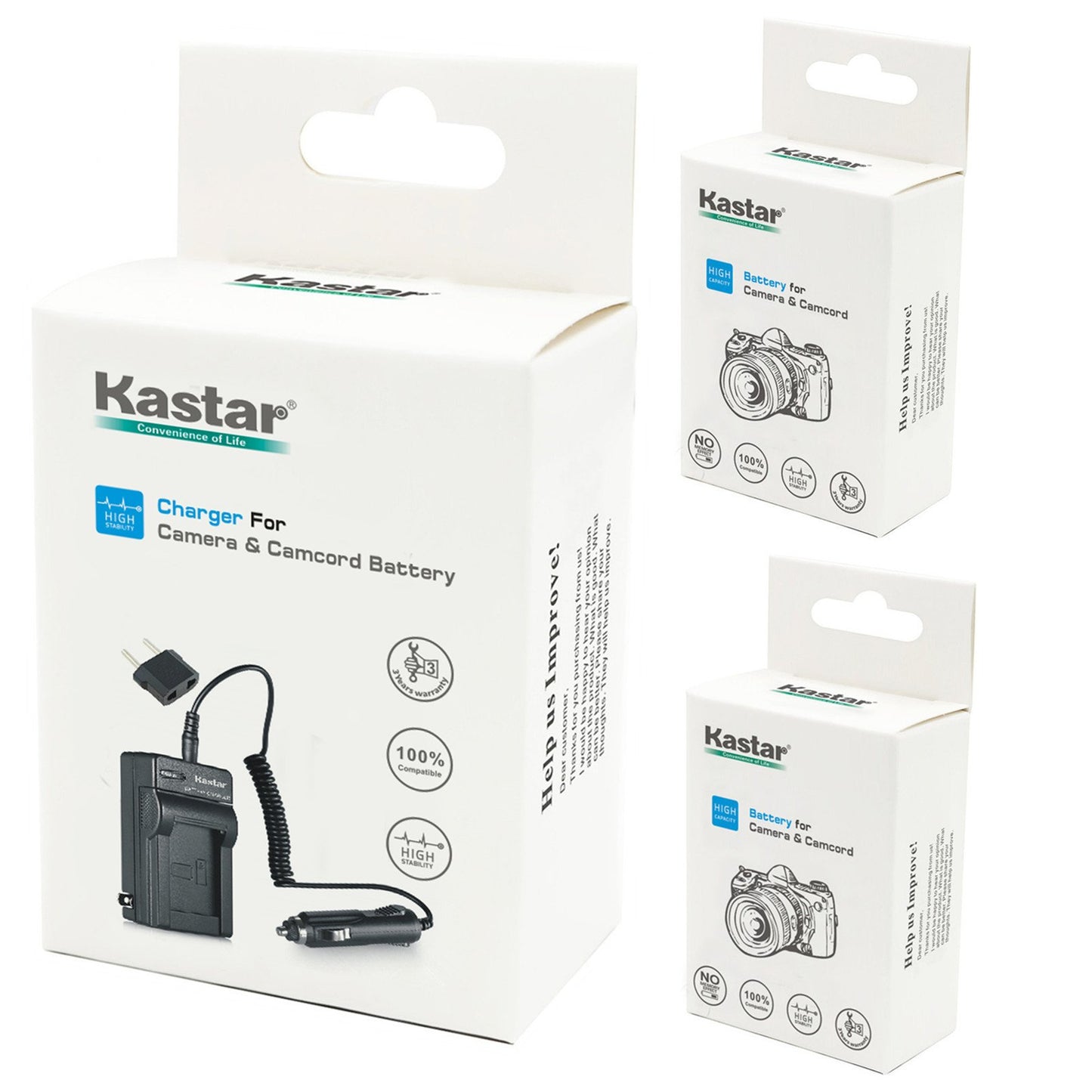 Kastar Battery 2X + Charger Replacement for Panasonic VW-VBG130 Lumix DMC-L10 HDC-HS250 HDC-HS300 HDC-HS700 HDC-SD10 HDC-SD600 HDC-SD700 HDC-SDT750