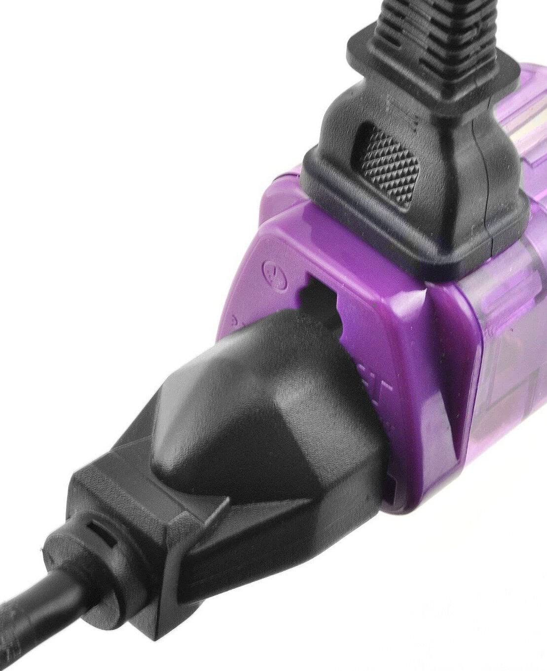 AC POWER TRAVEL ADAPTER PLUG FOR SOUTH AFRICA NAMIBIA / WITH DUAL PLUG-IN PORTS AND SURGE PROTECTION / GROUNDED