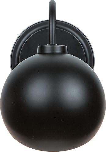 Capital Lighting 633111MB Hadley Tiltable Bolt-On Metal Shade Wall Sconce, 1-Light 60 Watt, 8" H x 6" W, Matte Black