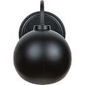 Capital Lighting 633111MB Hadley Tiltable Bolt-On Metal Shade Wall Sconce, 1-Light 60 Watt, 8" H x 6" W, Matte Black