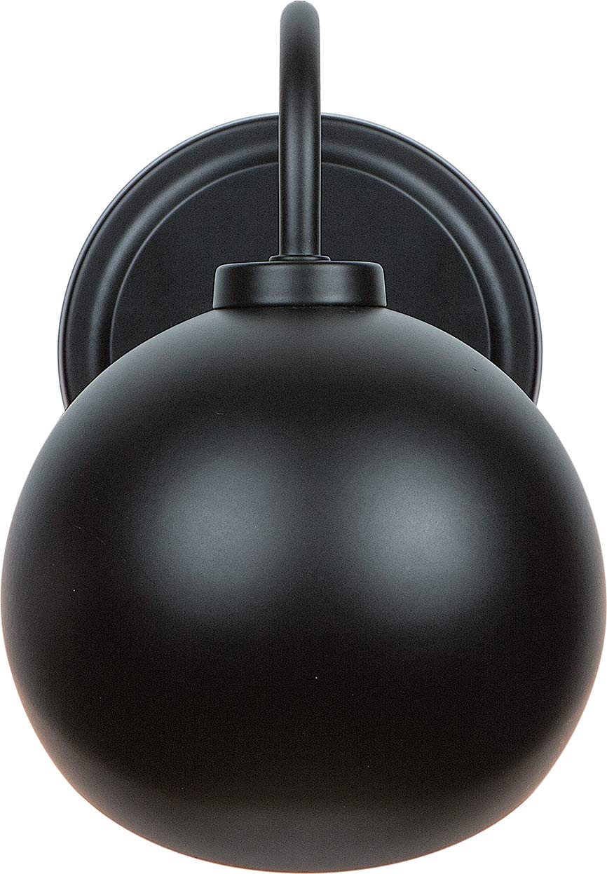 Capital Lighting 633111MB Hadley Tiltable Bolt-On Metal Shade Wall Sconce, 1-Light 60 Watt, 8" H x 6" W, Matte Black