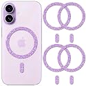 Universal Magnetic Rings (4 Pack) Magsafe Sticker Conversion Kit Compatible with iPhone 16/15/14/13/12 Series & All Phone Cases, for Wireless Charging
