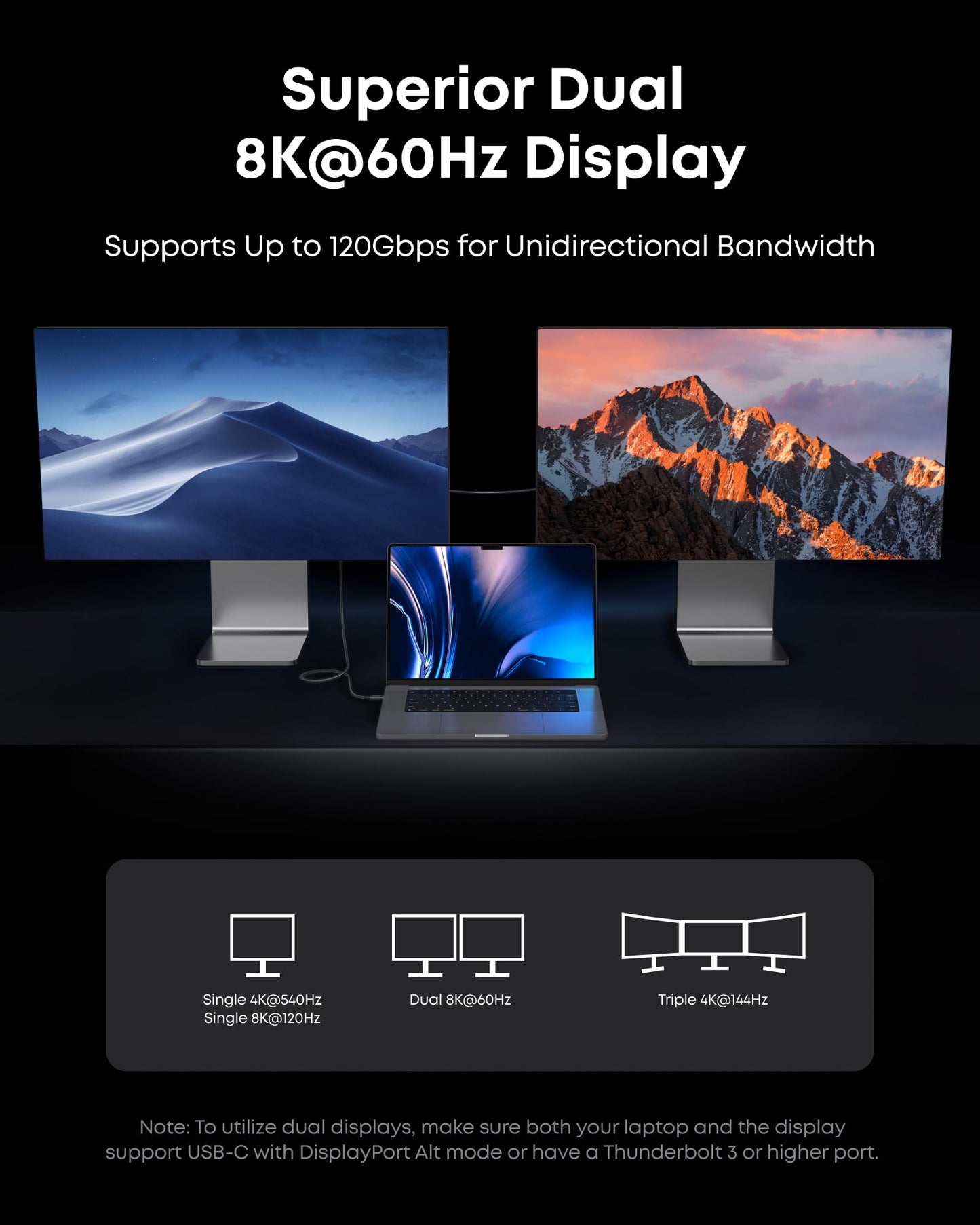 Anker Prime Thunderbolt 5 Cable, 1.7 FT USB C to USB C Cable, 240W Charging, 80Gbps Data Transfer, Up to 120Gbps Bandwidth, 8K/4K Displays, for iPhone