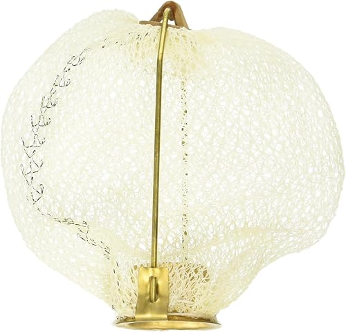 American Mantle Soft Upright Mantle for Outdoor Gas Lights - Natural Gas & Propane - Bright, Long-Burning in Polished Brass Frame