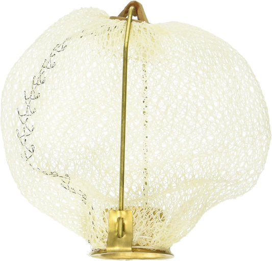 American Mantle Soft Upright Mantle for Outdoor Gas Lights - Natural Gas & Propane - Bright, Long-Burning in Polished Brass Frame