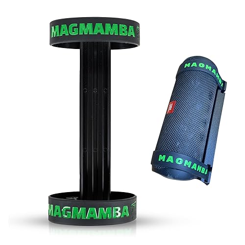 Magmamba Universal Magnetic Speaker Holder - Strong Mount for Bluetooth Speakers on Golf Carts, Beach Gear, RVs, Home & More | Secure, Hands-Free