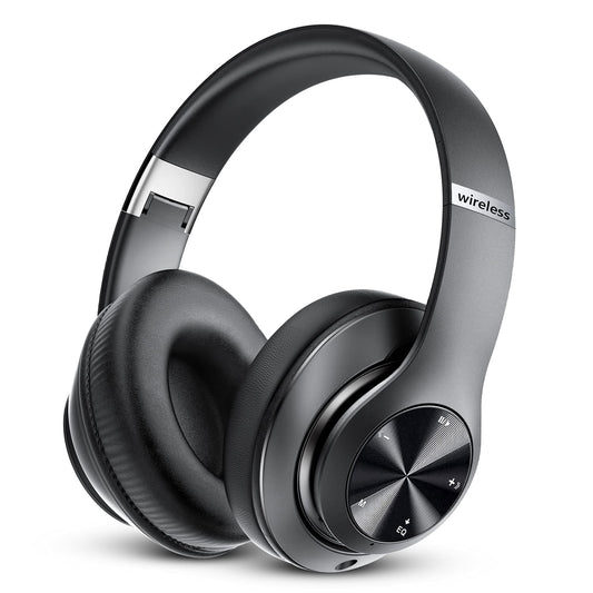 Bluetooth Headphones Over Ear, 60 Hours Playtime Foldable Headphones Wireless Bluetooth Hi-Fi Stereo Deep Bass with 6 EQ Modes, Adjustable…