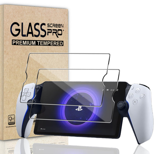 TQLGY 2 Pack Tempered Glass Screen Protector for PlayStation Portal Remote Player 8-Inch, Ultra HD, Anti-Scratch, Anti-Fingerprint, Bubble-Free