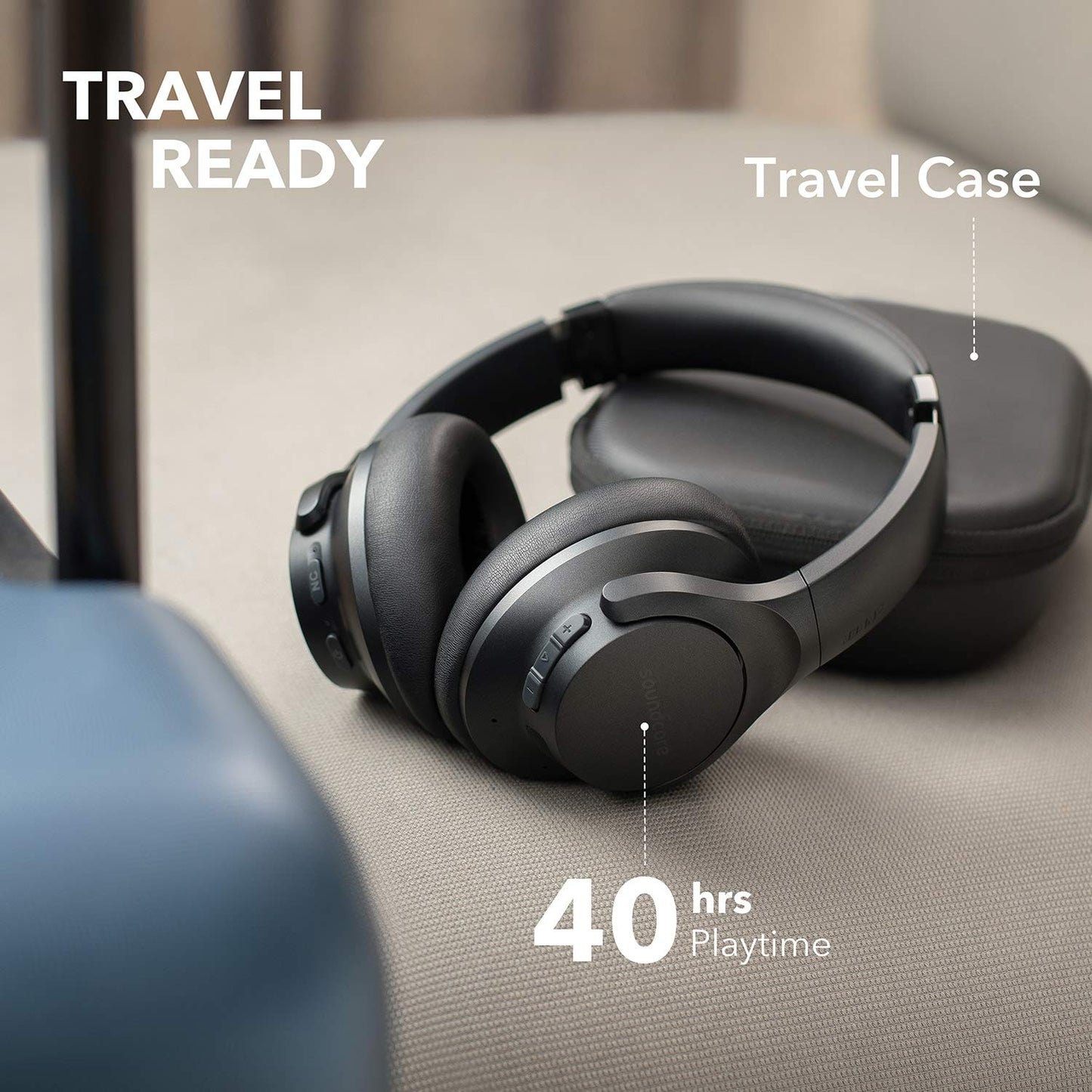 Anker Soundcore Life Q20 Hybrid Active Noise Cancelling Headphones, Wireless Over Ear Bluetooth Headphones with 40H Playtime, Hi-Res Audio, Deep…