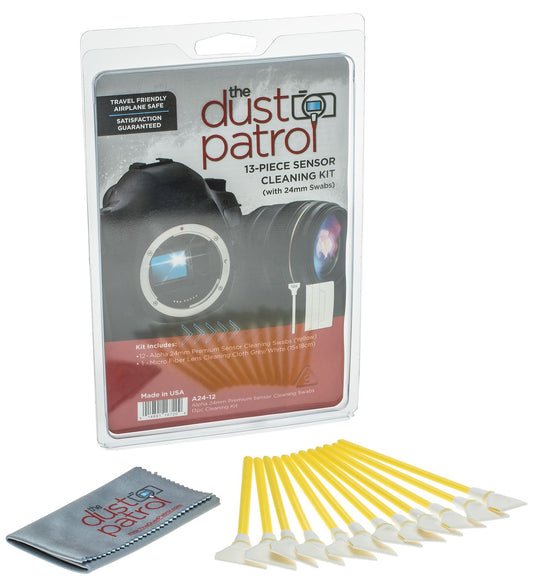 Alpha 24mm Sensor Cleaning Swabs (12pk) (Yellow)