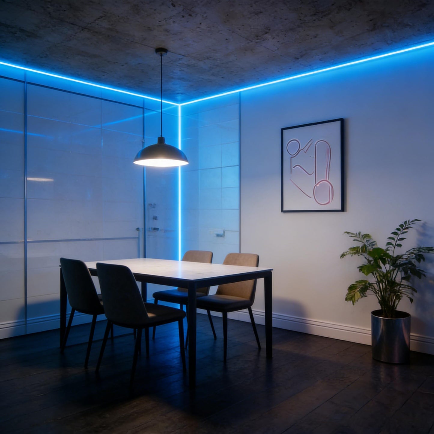 XINGZHI 5V USB LED Strip Lights, 3.28FT COB Light Strip ICE Blue, Short LED Strip Light, Flexible Bright 5V Led Strip for Under Cabinet, Kitchen, TV
