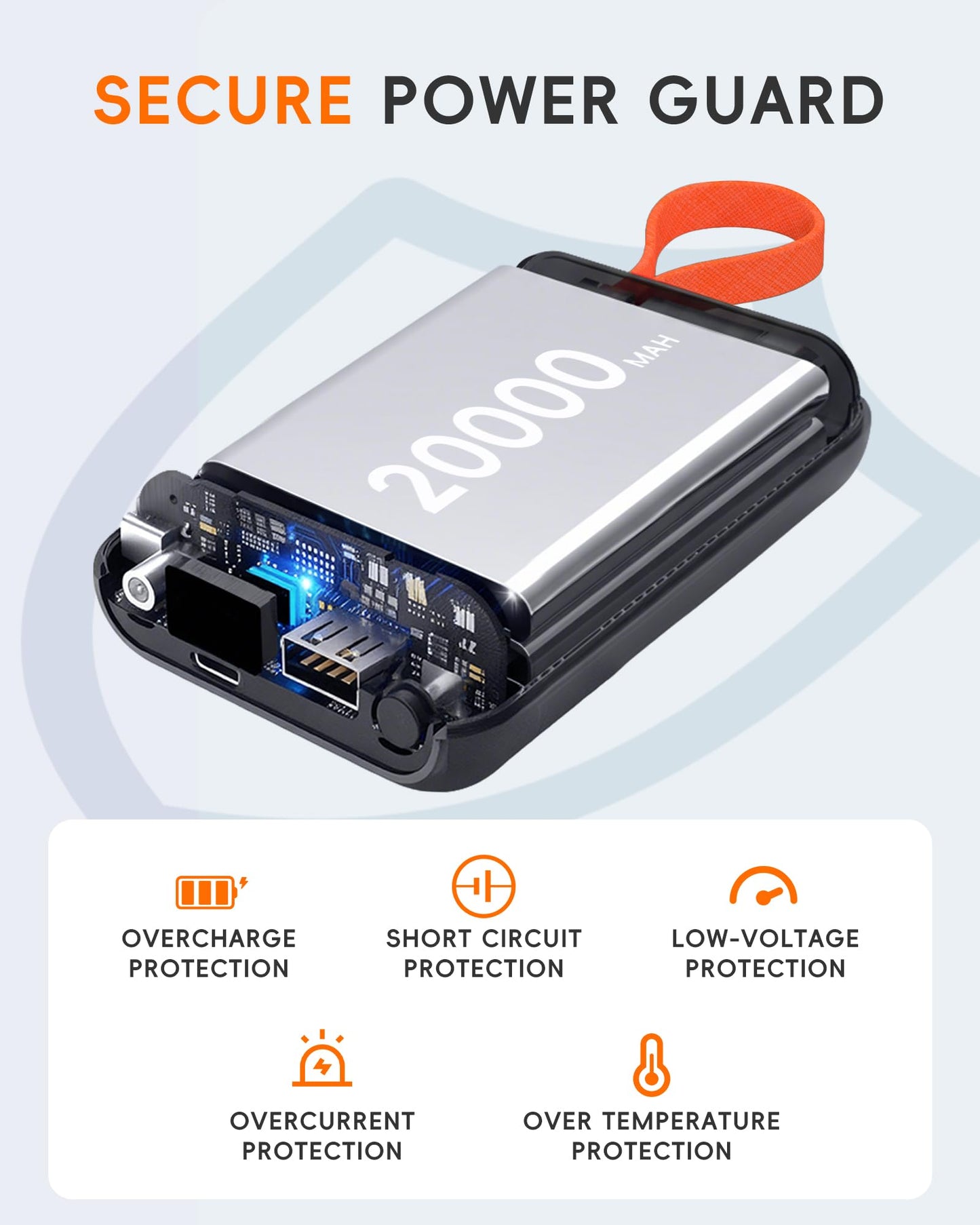 HIMONI ??.????/???? ???? ???? ???????????????? Heated Vest Battery Pack for ORORO, Venustas, Tidewe, Power Bank with LED Display for Heated Vest Jacket Pants Gear