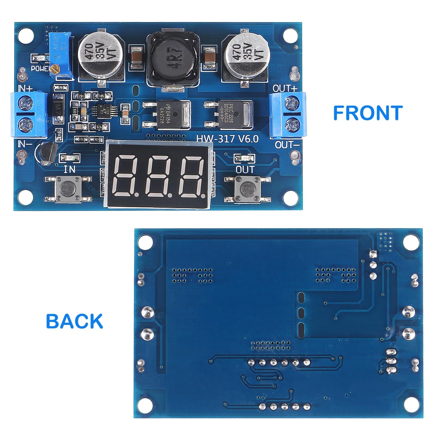 D-FLIFE 2pcs LTC1871 DC-DC Boost Step-up Voltage Converter Module 100W High Power Adjustable Output 3.5-35V Power Regulator Board with LED Voltage…