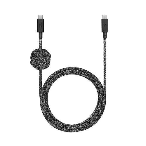 Native Union Anchor Cable 240W - 10ft Reinforced Braided USB-C to USB-C Power Delivery 3.1 Charging Cable with Weighted Knot - for iPhone Air, 17 Pro