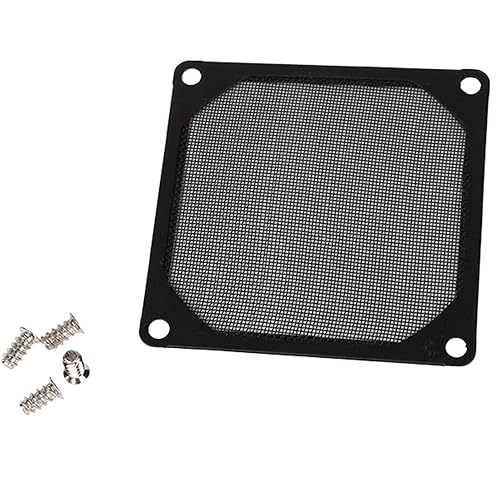 BQLZR Black 80 X 80mm PC Computer Chassis Fan Filter Mesh Metal Strainer