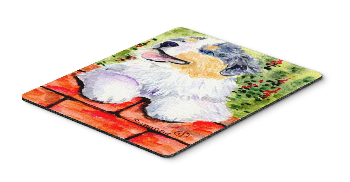 Caroline's Treasures SS8849MP Australian Shepherd Mouse Pad, Hot Pad or Trivet for Home Office Gaming Working Computers Laptop Mouse Mat,Washable