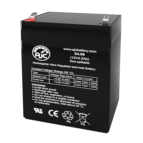 AJC Battery Compatible with B&B BP4.5-12 12V 4.5Ah UPS Battery