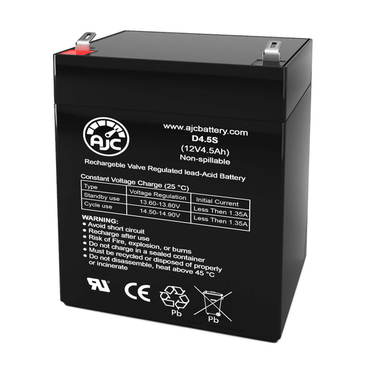 AJC Battery Compatible with B&B BP4.5-12 12V 4.5Ah UPS Battery