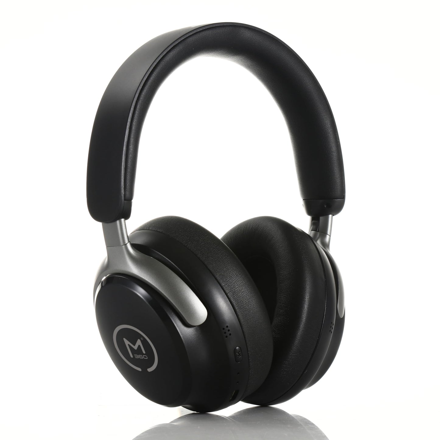 Morpheus 360 Aspire ANC Wireless Noise Canceling Headphones - Bluetooth Headset with Microphone - Black/Silver - HP8550ANC for Work, Travel and Home