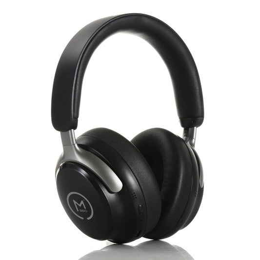 Morpheus 360 Aspire ANC Wireless Noise Canceling Headphones - Bluetooth Headset with Microphone - Black/Silver - HP8550ANC for Work, Travel and Home