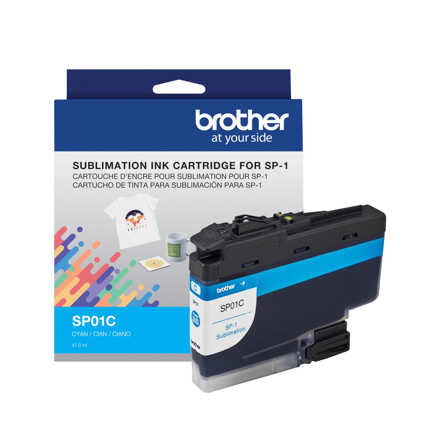 Brother SP01CS Sublimation Ink Cartridge, Cyan, Genuine
