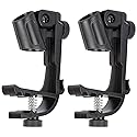 Adjustable Drum Microphone Clips Rim Snare Mount Clamp Holder Gear Studio 2Pcs