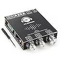 AUGUESLD T160HS 160W+160W Amplifier Board with Treble and Bass Control,2.0 Channel Stereo AMP Board,Bluetooth/AUX/USB Input DC 12-36V