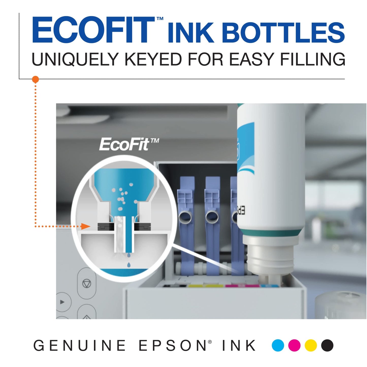 EPSON 512 EcoTank Ink Ultra-high Capacity Bottle Magenta (T512320-S) Works with ET-7700, 7750