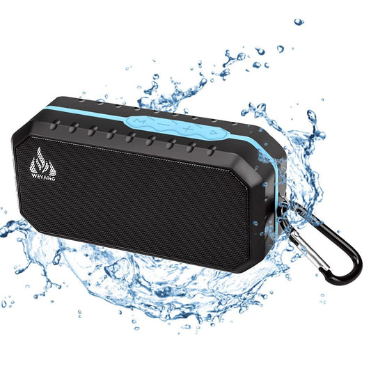 WEYANG Portable Bluetooth Speaker,IP65 Waterproof Wireless Speaker,Wireless Outdoor Bluetooth Speakers,Bluetooth 5.0,Built in micSupport Micro SD/TF