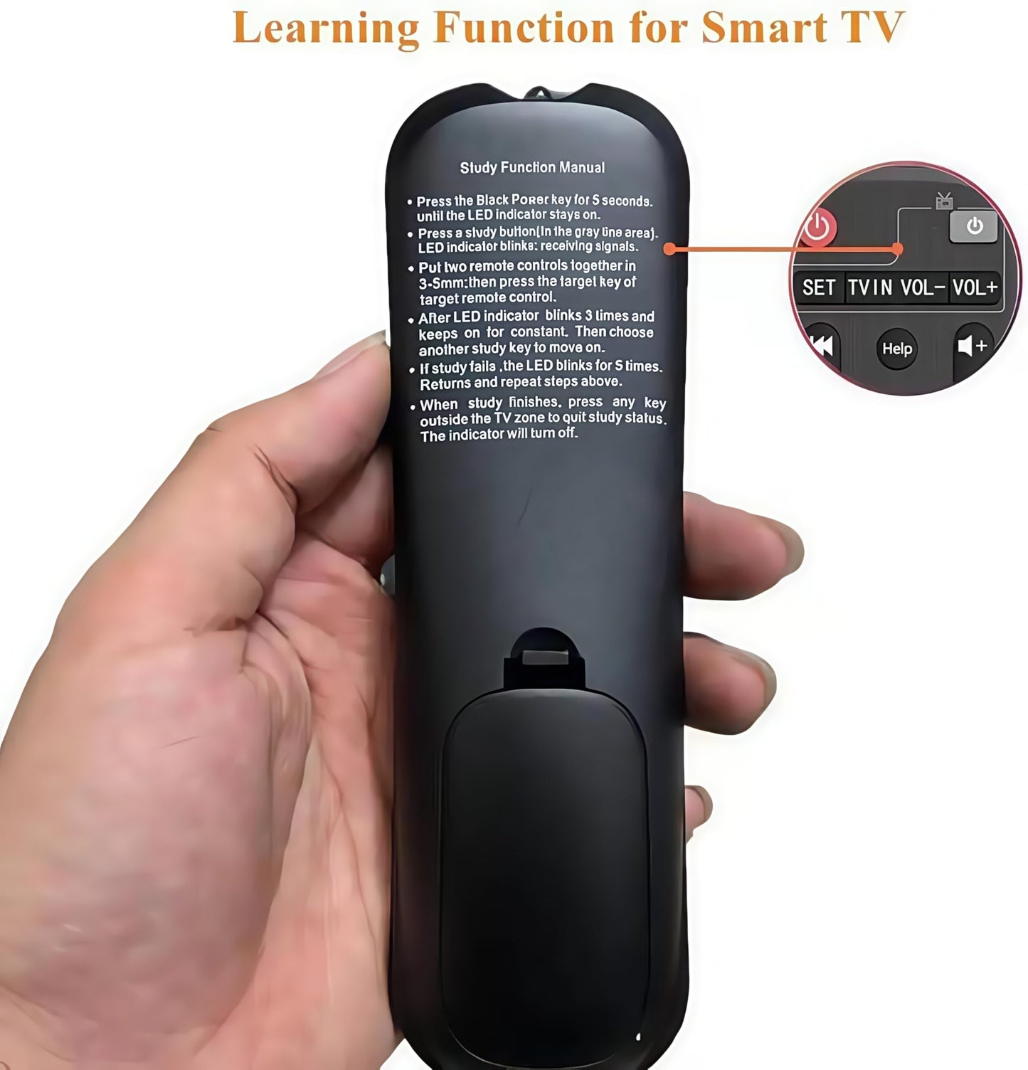 Replacement Remote Control with Learning Function for Android TV Box, Controller for MXQ MXQ Pro hk1 Boxhk1 Max hk1 Rbox x96mini X96 x96max x96max+