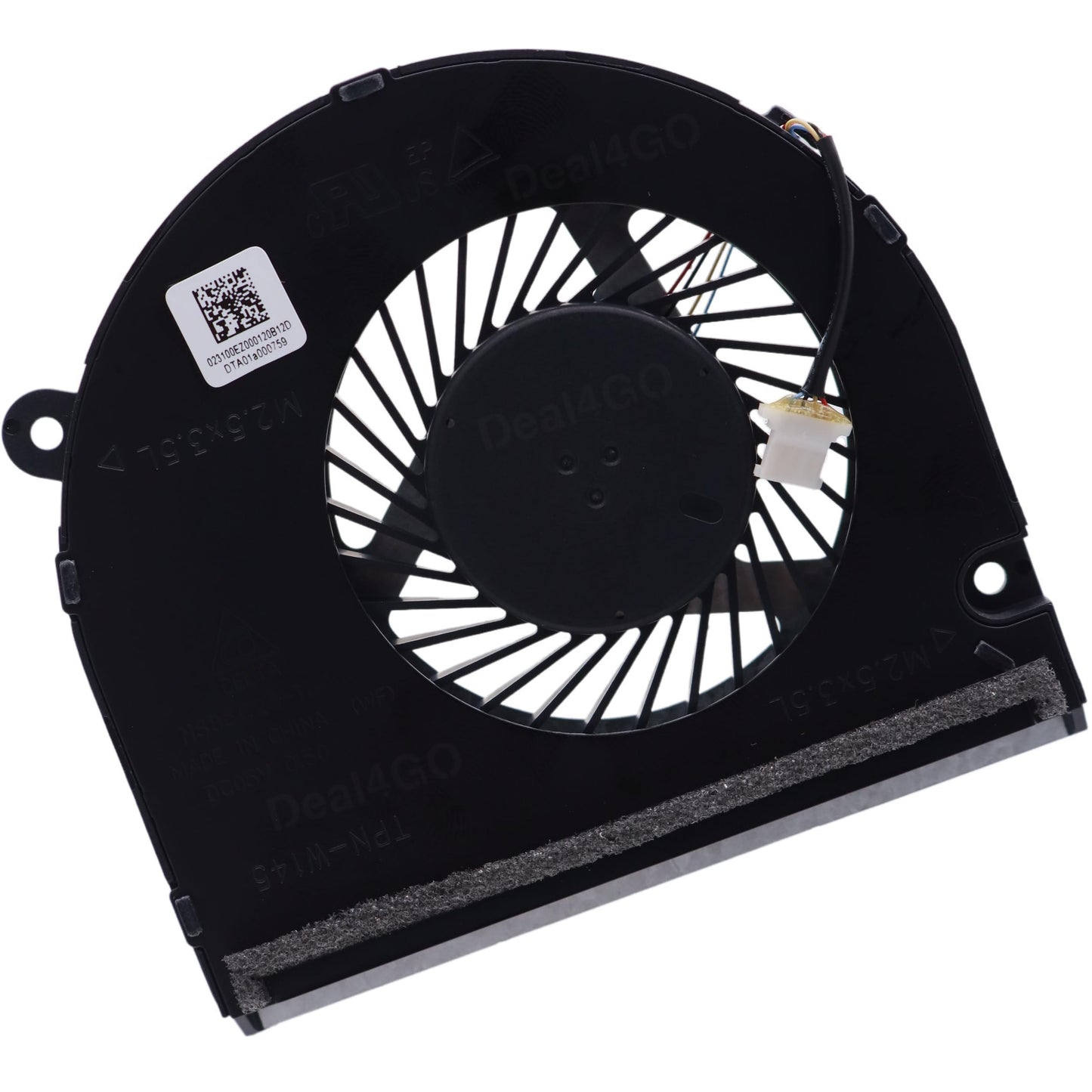 Deal4GO CPU Cooling Fan L52661-001 Replacement for HP Omen 17-CE 17M-CE 17-CE2010NR 17M-CE0013DX 17-CE1010NR (Integrated GPU), Silver