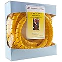 Caplugs SPPC Series - Safeplast Safe-Spiral Pre-Cut Spiral Wrap, Hose & Cable Protector, Yellow HD-PE, 1.25" OD x 20' Pre-Cut Length, Hydraulic