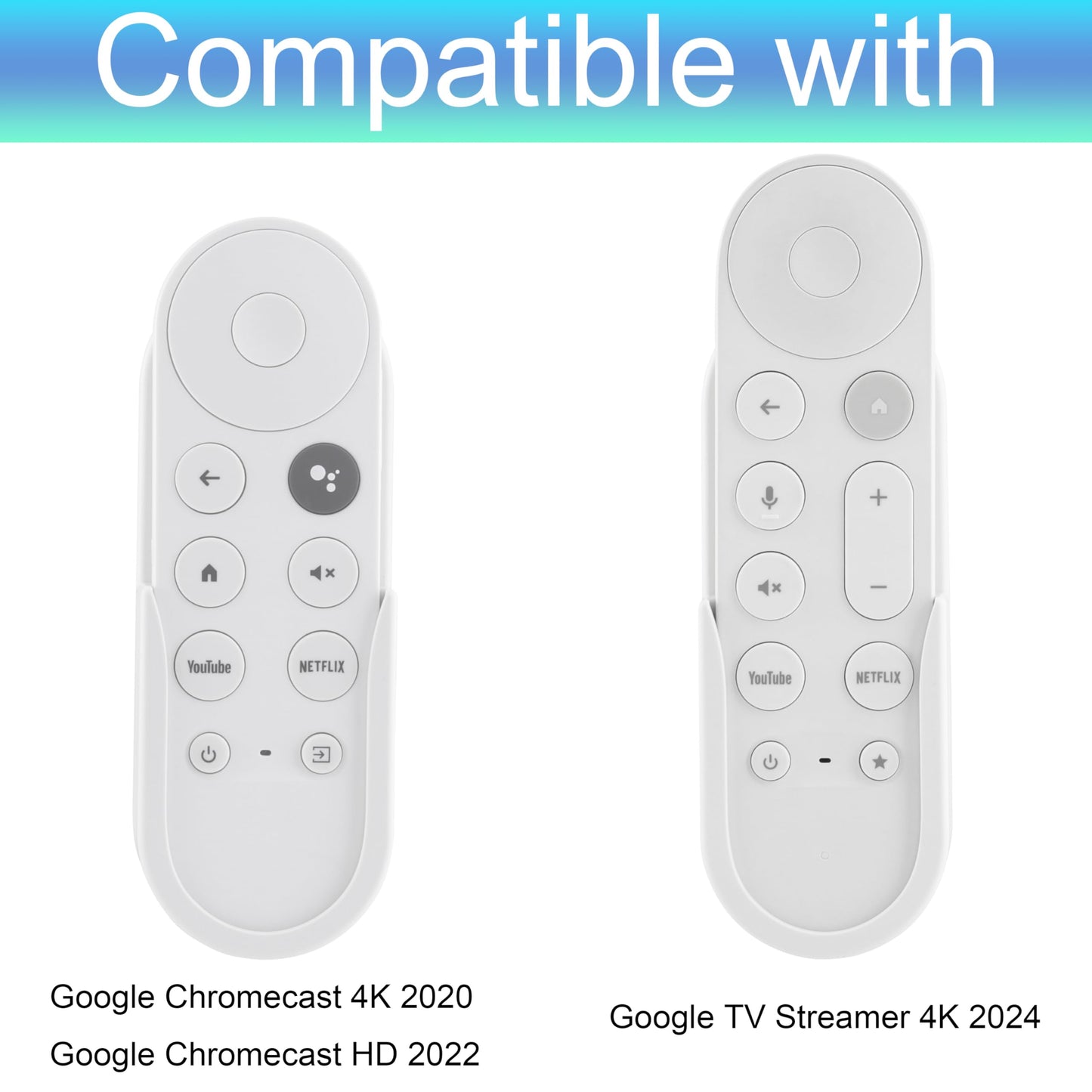 LEFXMOPHY for Google Chromecast Remote Holder 2020 2022, Wall Mount for Google Streamer 4K 2024 Remote Control No-Drill Stand