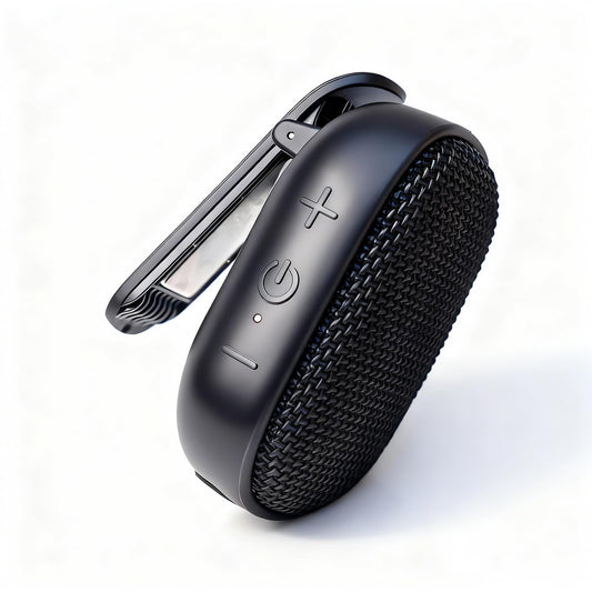 Travel Depot Wearable Bluetooth Speaker, Mini Wireless Clip On Speaker w/Microphone, TWS Waterproof Speaker w/SOS Safety Feature, Portable Speaker