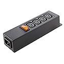 AC WORKS [WS-045-0-4] IEC IT/Server/PDU Power Strip 7-1/2 in. Housing IEC C14 Inlet to (4) IEC C13 Sheet F with Power Switch